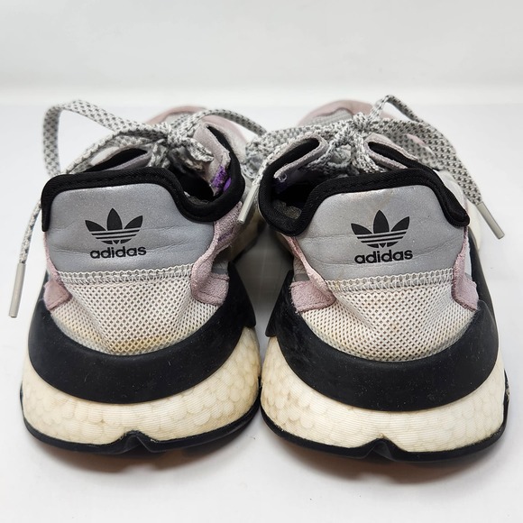 Adidas Nite Jogger Gray Soft Vision Purple Running Shoes Womens 7.5 Sneakers - Picture 7 of 9